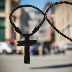 Hematite Cross Necklace