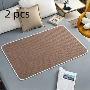 2-Pack Adult Waterproof Bed Pads, Breathable Extra Large Incontinence Mattress, Reusable for Elderly & Pets, Durable Fabric, Easy Clean Care Pad