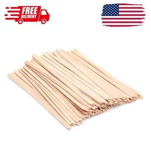 Wooden Coffee Stirrers - Coffee Stir Sticks 7.5 Inch,100pcs