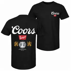 Men's Since 1873 Beer Printed Pure Cotton Short-Sleeve Shirt — Unisex Casual Wear, Ideal for Spring and Summer; Cool Graphic Tee featuring a Classic Crew Neck Design; Soft Cotton Fabric, Suitable for All Seasons
