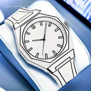 Anime Walking Outline Men's Quartz Watch - Simple Distinctive Style for Anime Enthusiasts - Gift Box Not Included - Mainland China Origin