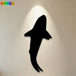 1pc Shark Metal Wall Art, Dynamic Shark Statue Mural, Ideal Gift for New Year, Christmas, Ocean Decor Enthusiasts, Rust-Resistant Metal Wall Decor Wall Sculptures, Perfect for Bedroom Wall & Garden Fence, Eye-Catching Underwater-Themed Home Decor