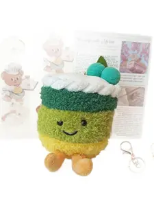 Cake Cup Pendant Plush Toy Soft Adorable Stuffed Birthday Cake Milk Tea Cup Bag Pendant Keychain, Suitable for daily wear, vacation dates and other occasions, It is also a surprising and exquisite small gift.