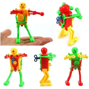 5 Pcs Funny Spring Wind-up Dancing Walking Robot Toy for Kids, Robot Playset for Kids Role Playing, Robots Theme Party Activity