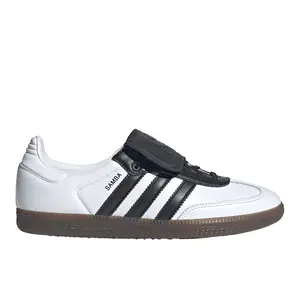 adidas Mens Samba Lt Lace Up Sneakers Shoes Casual - Black, White