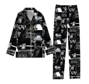 Vampire Diaries Pajamas for Book Lovers, Kid & Adult Matching Family Sleepwear, Halloween Xmas Gift