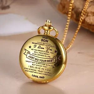 "To My Son" Pocket Watch  Dad's Most Powerful Love Message