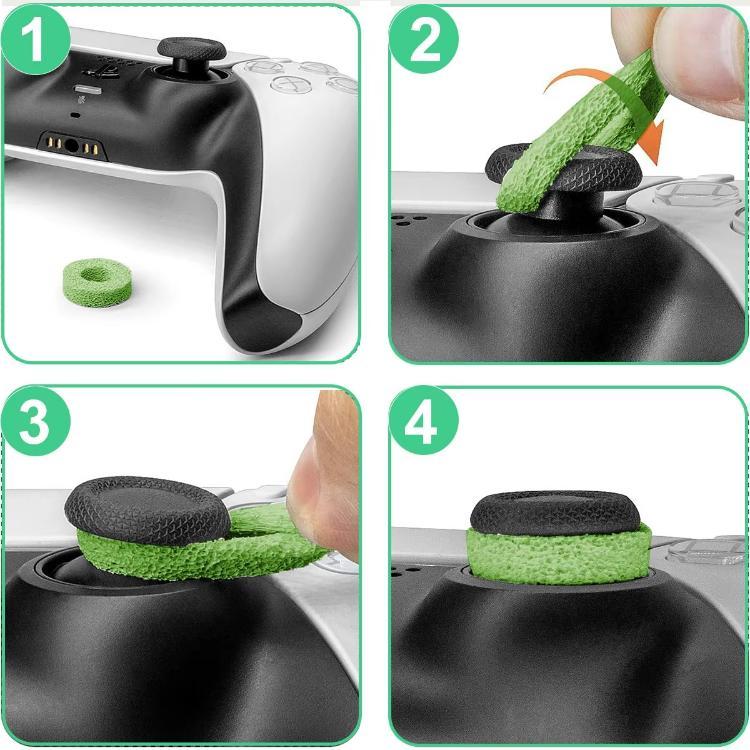 Precision Rings for PS4 PS5, Xbox Series X/S, Xbox One S/X, Swicth Pro Game Controller Accessories Console Rings Aim Assist Ring (silicone-6pcs)