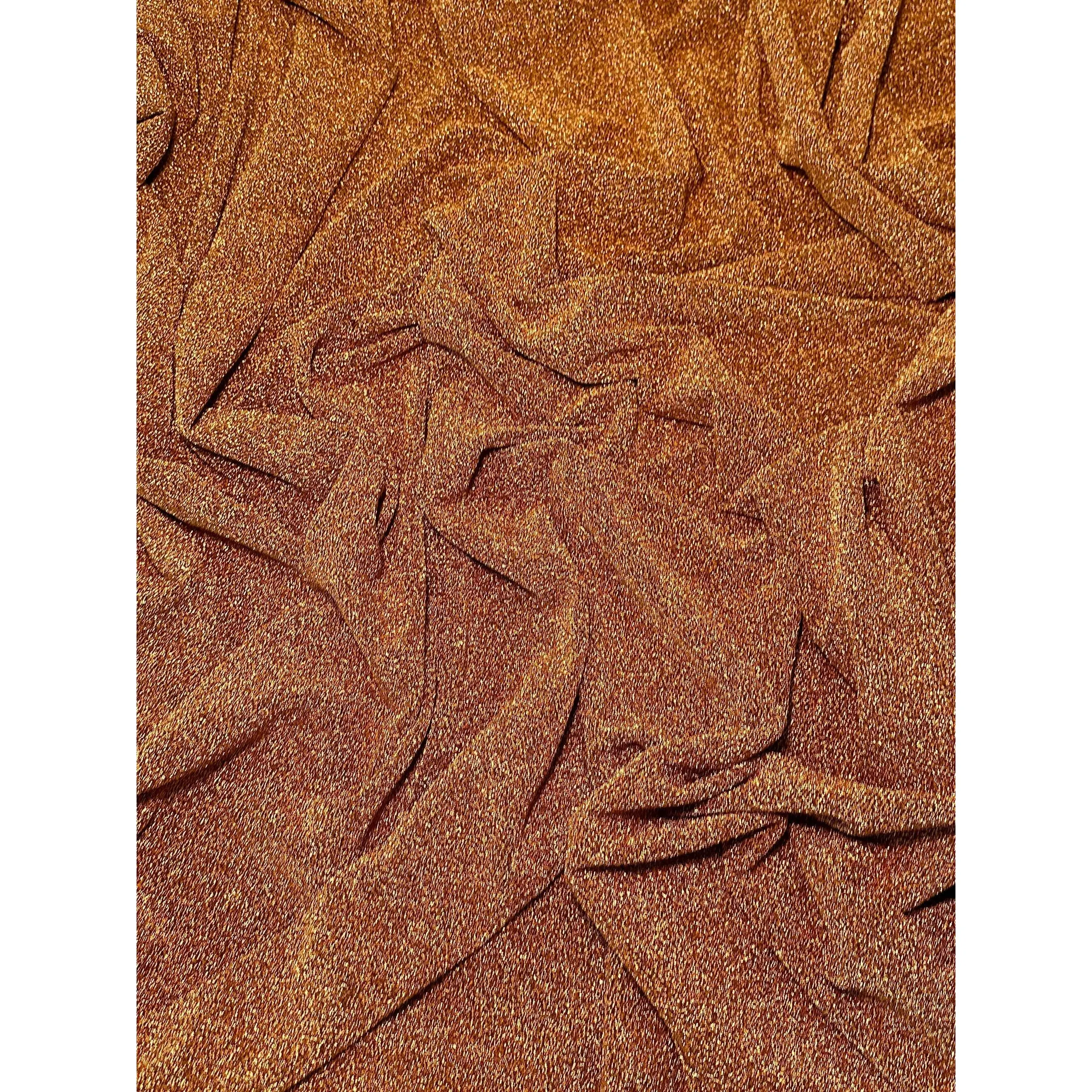 Burnt Orange/Rust Glitter Lurex Jersey