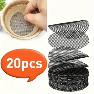 20pcs, Flower Pot Hole Mesh Pad, Round Drainage Hole Screens Prevent Soil Loss Anti, Plant Drainage Screens Gasket, Bonsai Pot Bottom Grid Mat Mesh, Gardening Supplies