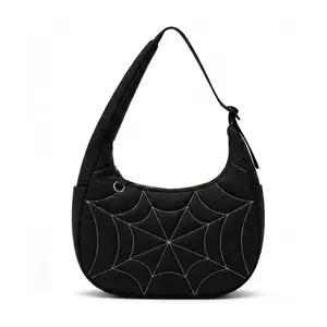 Quilted Down Bags Essential  Pocket Fits 330ml Soda Can Moon Bag Spring Edition Adjustable Dual-Strap Nylon Crossbody Luxury Designer Handbag Pu Tote Satchel