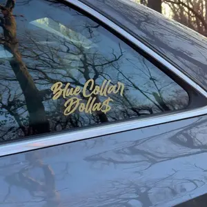 Blue Collar Decal Sticker for Car and Truck Decoration