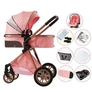 [Weekly Picks] Baby , 4-in-1 Foldable Travel  with Sun & Rain Canopy, Lightweight High-End Infant  for Outdoor & Travel, Adjustable Backrest, One-Hand Fold, Safe Odor-Free  with Premium Accessories doll stroller Double fan bab st roller wagon