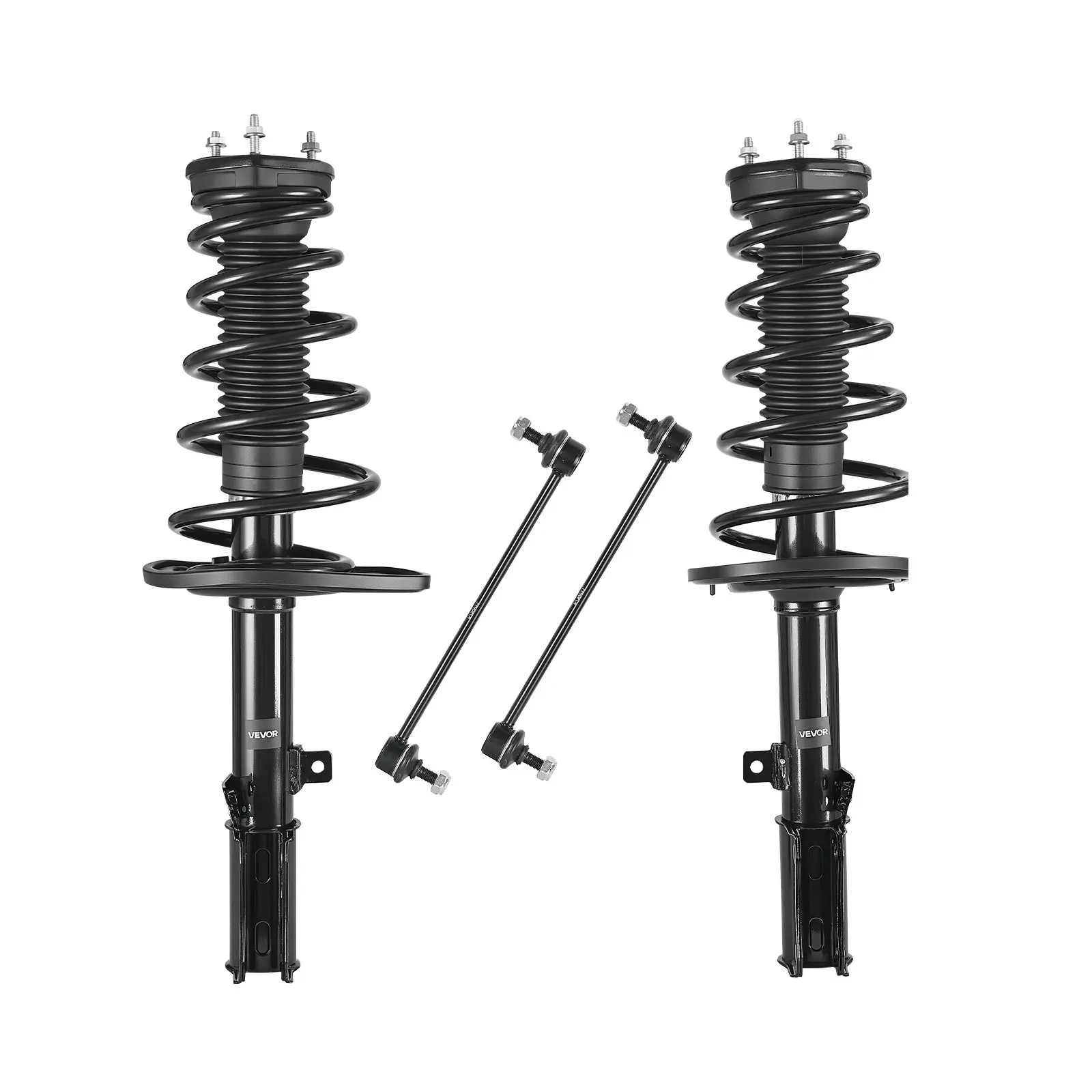 VEVOR 2-Piece Rear Shock Absorber Strut Assembly, Vehicle-Specific Fit Steel Unit with Stabilizer Bar, High-Tensile Springs, OE 172401, Anti-Corrosion, OE-Spec Coil Spring