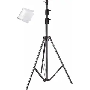 Godox Ultra-Light Aluminum Light Stand | 94.5" (2.4m) Max Height, 4.4lb Load | Compact 26.8" Folded | Ideal for Speedlights, Small LEDs & Umbrellas | with Universal 1/4"-20 & 5/8" Mount