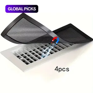 Magnetic Vent Cover, 4 Counts Mesh Grille, Dust & Debris Prevention, Pest Control, Ideal for Ceiling & Floor Vents #GLOBAL PICKS