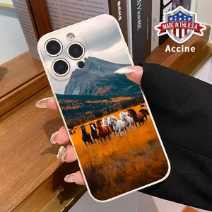 Case Compatible for iPhone 15 Plus 16 Pro Max 14 13 12 11 XS XR E Horse Matte Camera Protective Pocket-Friendly Cellphone Cover for Male