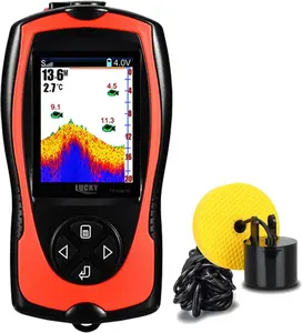 Portable Fish Finder Handheld Kayak Fish Finders Wired Fish Depth Finder Sonar Sensor Transducer for Boat Fishing Sea Fishing