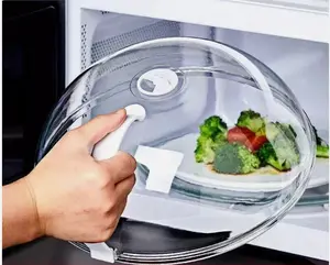 New Magnetic Microwave Anti Splatter Cover Plate Guard Lid With Steam Vent
