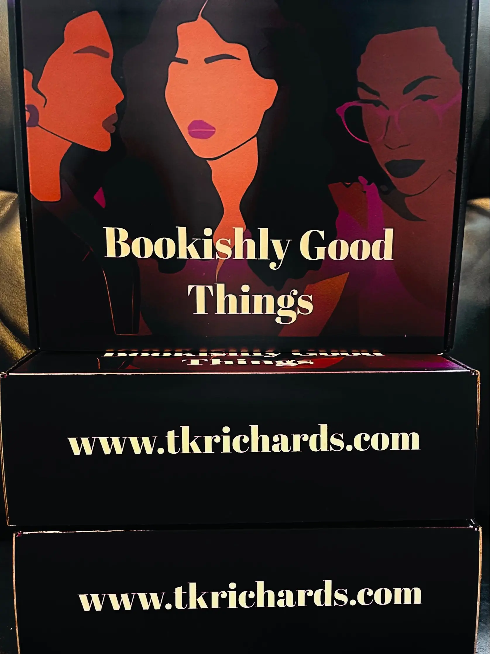 Deluxe Book Box Set with book swag, seller selected products and trinkets.