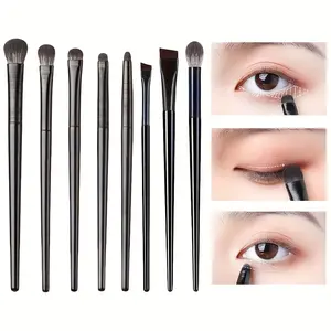 Eyeshadow Brush Set For Blending, Smudging, Winged Liner, Crease, Highlighting, Small Detailing And More, For Delicate Eye Makeup, Beauty Travel Brush