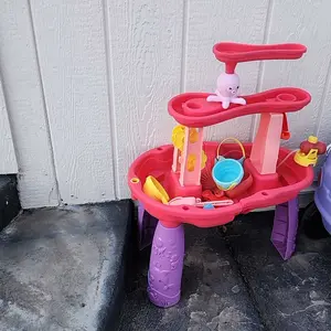 3-Tier Water Table for Toddlers,Summer Showers Splash Tower Water Table for Kids,Water Toys with Umbrella,Suit for Outdoor/Indoor Sensory Toys for Kids,Birthday Christmas Halloween Gift for Boys & Girls