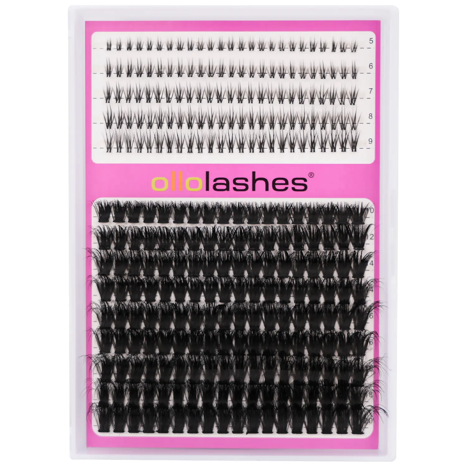 OLLOLASHES Fluffy Manga Volume Lash Clusters with Bottom Lashes - Wispy DIY Eyelash Extensions for Fuller, Dramatic Eye Looks (A001) | Beauty & Personal Care Makeup Products, Fluffy Lash Clusters