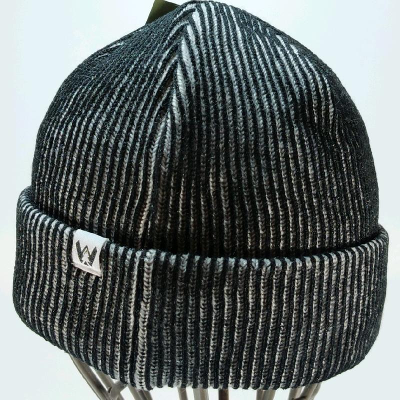Willingland Beanie Hat for Women and Men Fall/Winter Collection Embroidered Toboggan Hat in Blue/Black & Off White/Black Warm Cozy Cotton Material