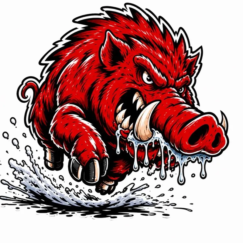 Slobbering Hog Truck & Cooler Sticker