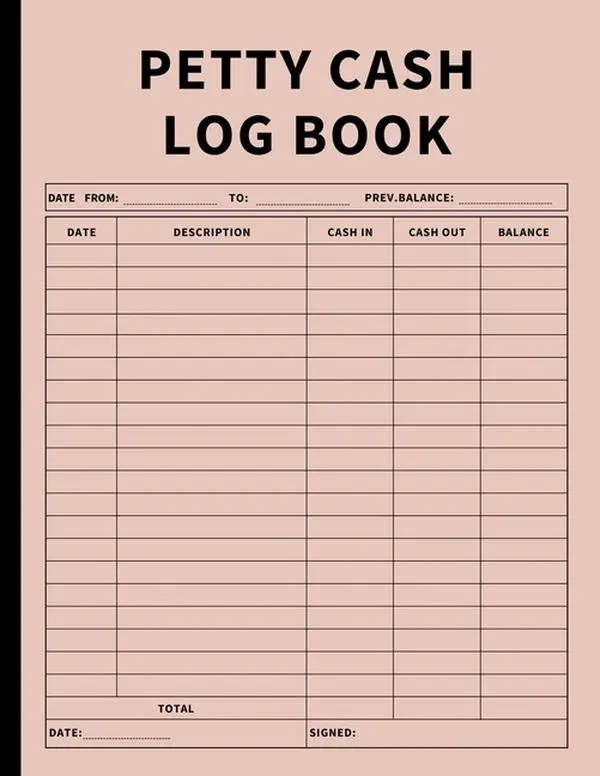 Petty Cash Log Book: Bookkeeping Ledger Book for Daily, Monthly, and Yearly Tracking of Cash In, Cash Out, Transactions, and Finances for Small Busine by Anastasia Finca (Paperback)
