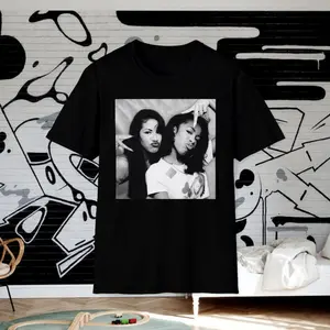 Vintage Selena and Aaliyah Shirt, Selena Shirt, Aaliyah Shirt, Aaliyah One in a Million Shirt, Aaliyah Merch, Aaliyah Hiphop Shirt, Aaliyah Graphic Tee, Hiphop Graphic Tee, Aaliyah RnB Singer, gift for fans, gift for him, gift for her Top Womenswear