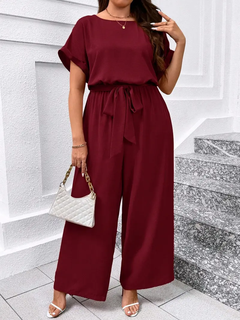 princess polly baby blue dress SHEIN Clasi Plus Size Casual Vacation Small V-Neck Waist Cinched Burgundy  Dress Maija Plus Size