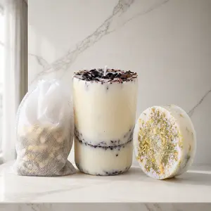 Energy Cleanse Full Ritual | Remove Negative Energy Soap, Candle & Bath Bag Set