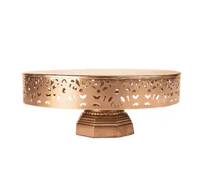 Gold Cake Stand – Elegant Metal Dessert Display Pedestal for Weddings, Birthday Parties, Cupcakes & Pastries, Luxury Decorative Serving Stand for Table Centerpieces & Event Décor