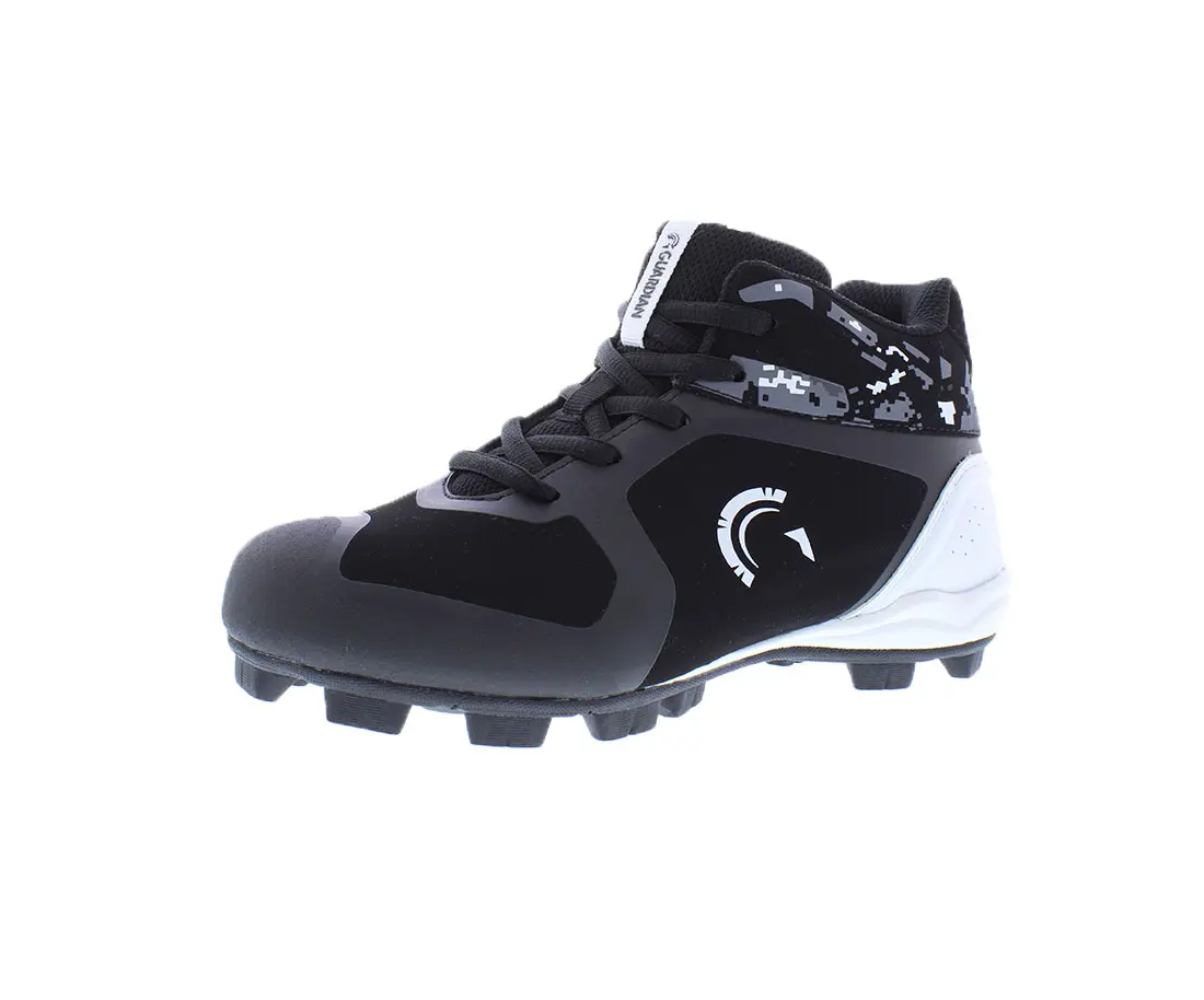 Guardian Boys' GS Molded High Top Baseball Cleats, Synthetic Athletic Shoes with Supportive Ankle Strap, High Top Cleats, Kids, Cleat Sole