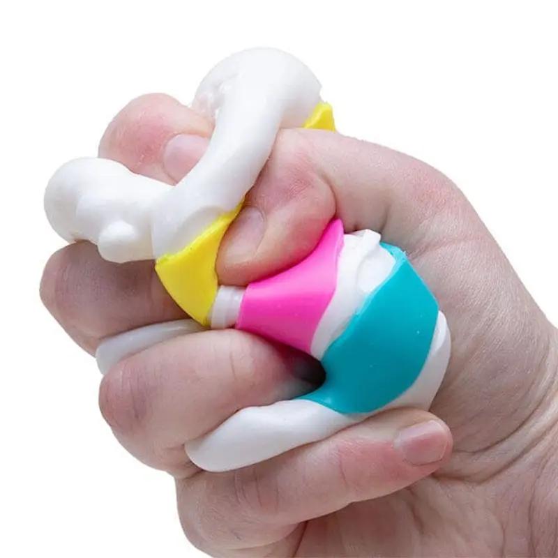 Needoh Non-Food Stress Relief Toy Squeeze Fun Two Styles Pizza Cake Mini Gift Box Sensory Plaything Ideal for Relaxing Moments