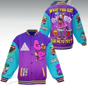 Brezy 2025 Concert Baseball Jacket, Hip Hop Tour 2025 Jacket, R&B Music Fan Outerwear, Music Fan Gift, No-Fade Colors, Wash