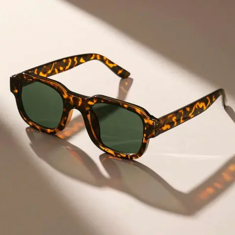 Vintage Tortoiseshell Pattern Sunglasses, Retro Fashionable Sunglasses, Stylish Sunglasses, Trendy Casual Sunglasses for Women for Everyday Use, Trendy Beach Eyewear, Summer Trendy Sunglasses