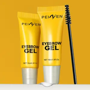 Waterproof Eyebrow Gel Brush, Brow Lamination Gel, Clear Brow Gel, Brow Fixing Gel, Long-Lasting Hold, Suitable for All Skin Types, Ideal for Salon & Home Use, Sweat Resistant Makeup Tool