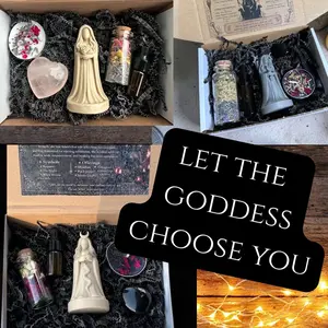 Mystery Deity Totem Statue Collectible Surprise Kit, Religious Decor Ornaments for Altar Use, Spiritual Energy-Enhancing Room & Household Items Decor