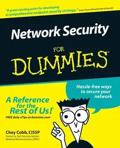 USED Book - Network Security for Dummies by Cobb, Chey (Paperback) - english