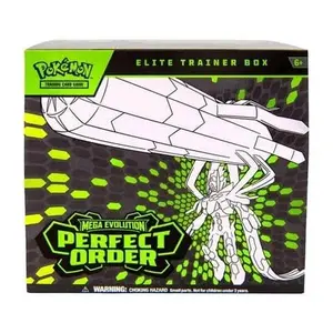 Pokémon Mega Evolution Perfect Order Elite Trainer Box - Trading Card Game - Green