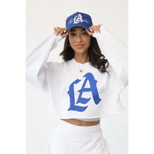 White LA Logo | Crop Top Spirit Jersey