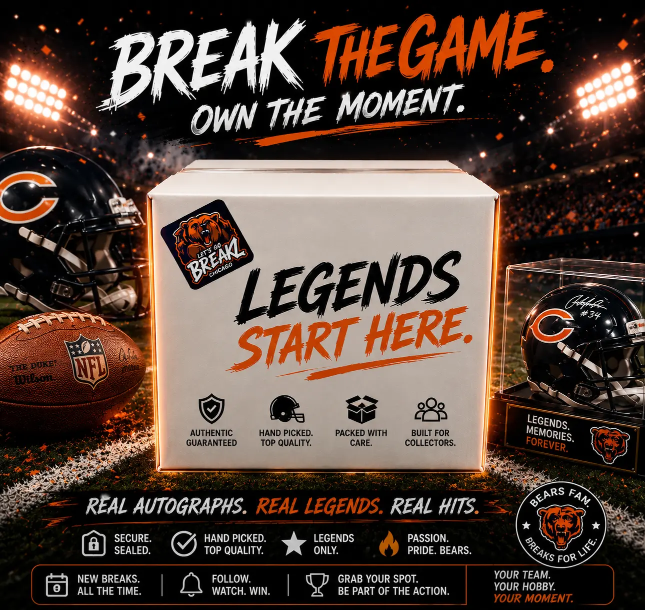 Mystery Autographed Mini Helmet (Divisional Break)