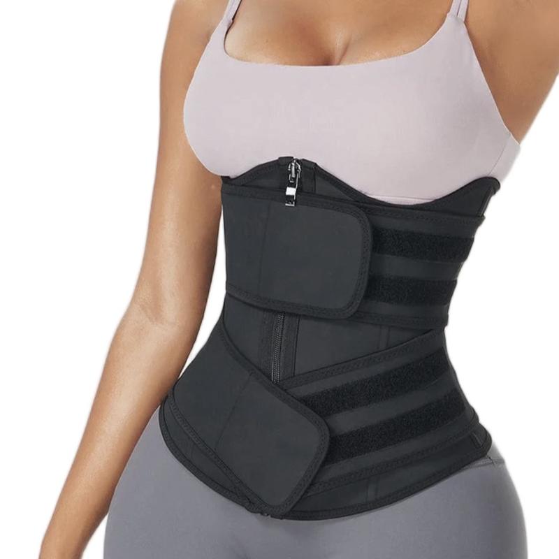 Waist Trainer for Women Latex Underbust JSculpt Double Training Belt Workout Sport Girdle