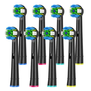 Replaceable Toothbrush Brush Head (8 Counts), Fit for Oral-b Braun Floss Action Pro 7000 Pro 1000 Pro 3000 Pro 5000 Vitality Toothbrush Models, Toothbrush Accessories for Home & Travel