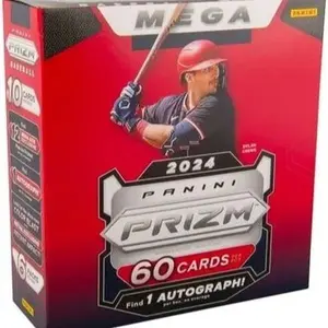 LBB50 10 boxes (halfCase) 2024 Panini Prizm baseball Mega Boxes! Up to (10 Autos/Mem Cards)