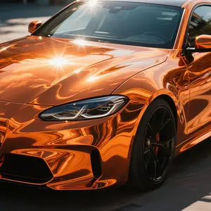 Metallic Orange Vinyl Wrap Roll Premium Stretchable Car Film for SUVs Trucks Motorcycles Bubble-Free UV Protective 12x60 & 58x60 Inches #suvlife #orangecar