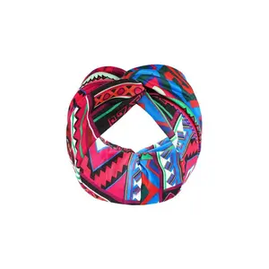 Bohemian-Style Wide Headband, Yoga & Sports Sweat-Wicking Hairband, Printed Crisscross Elastic Headband, Western-Style Headwrap, Summer Vibes