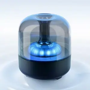 Bluetooth speaker with colorful lights, acrylic, multicolor, creative home-use small speaker